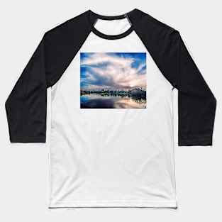 Marble Sky and Lake Baseball T-Shirt